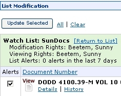 Watch Lists Alerts