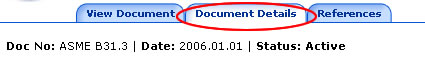 Document Details Tab